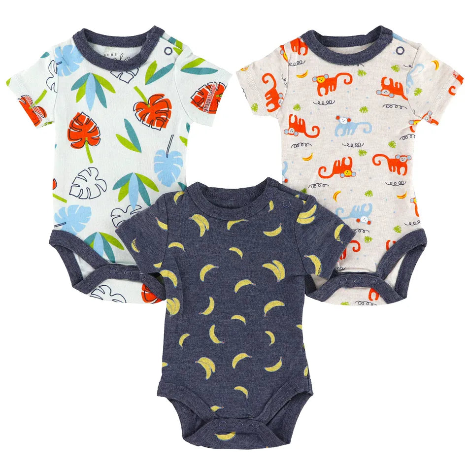 Onesie Set of 3 Marmosets 0-30months