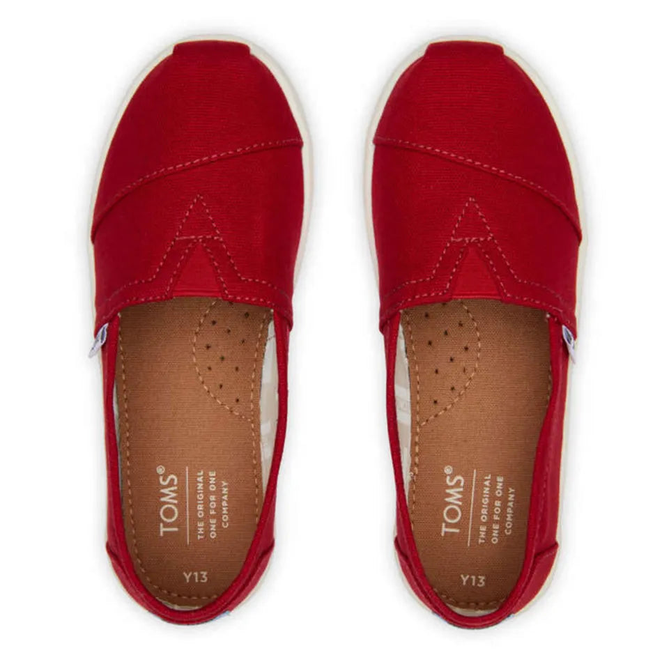 Red Alpargata Shoe Sizes 12-6
