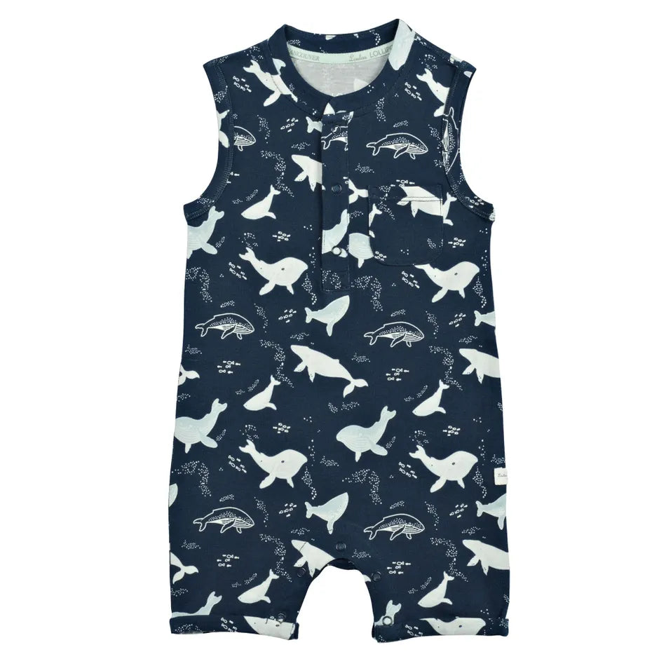 Whale Romper 0-24 months