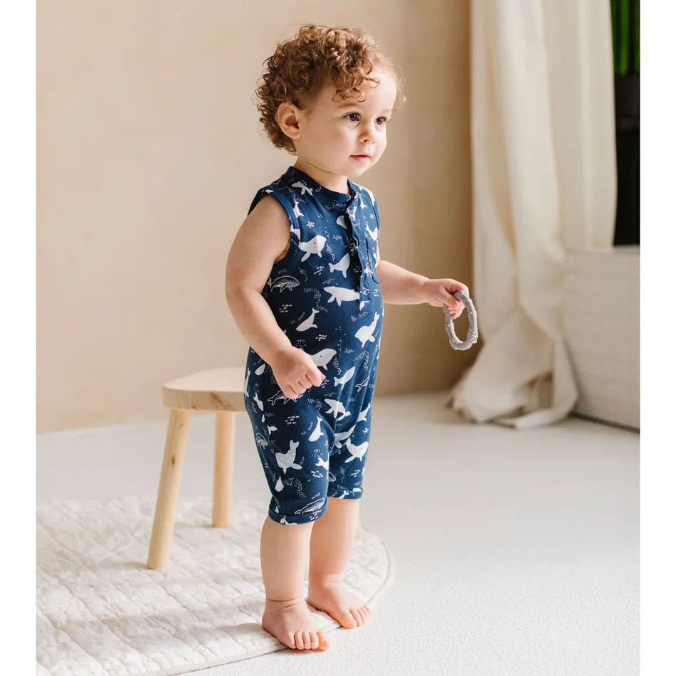 Whale Romper 0-24 months