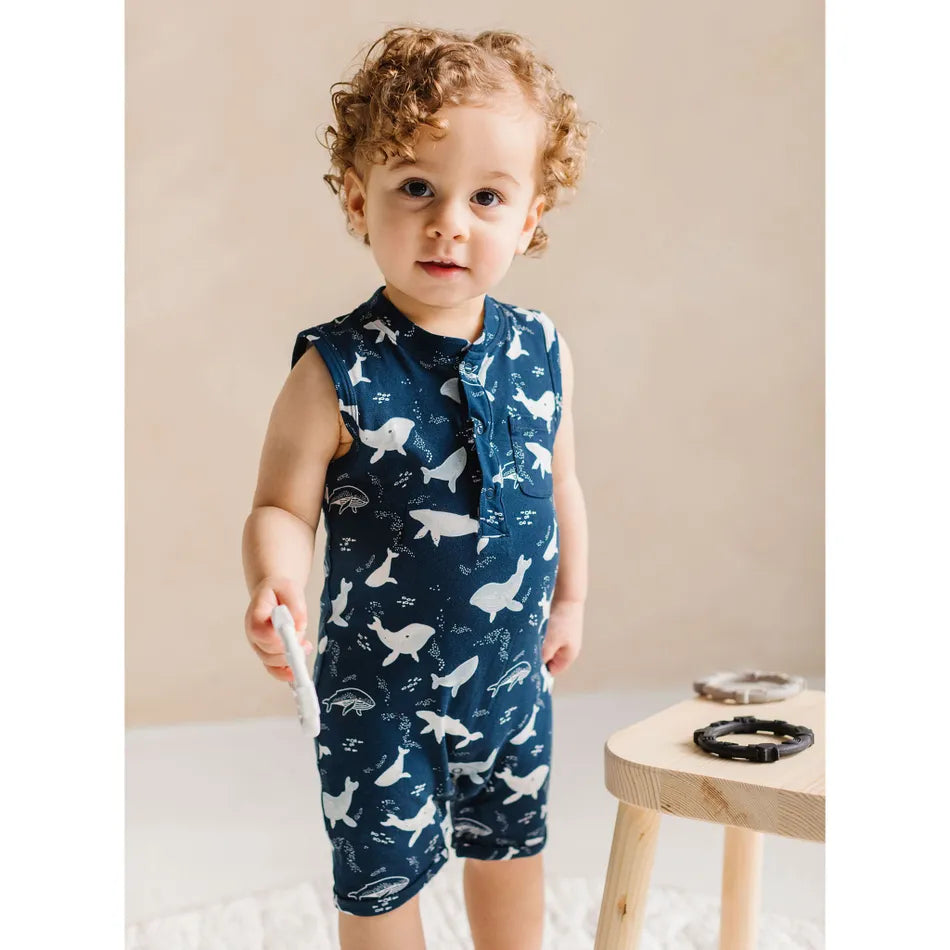 Whale Romper 0-24 months
